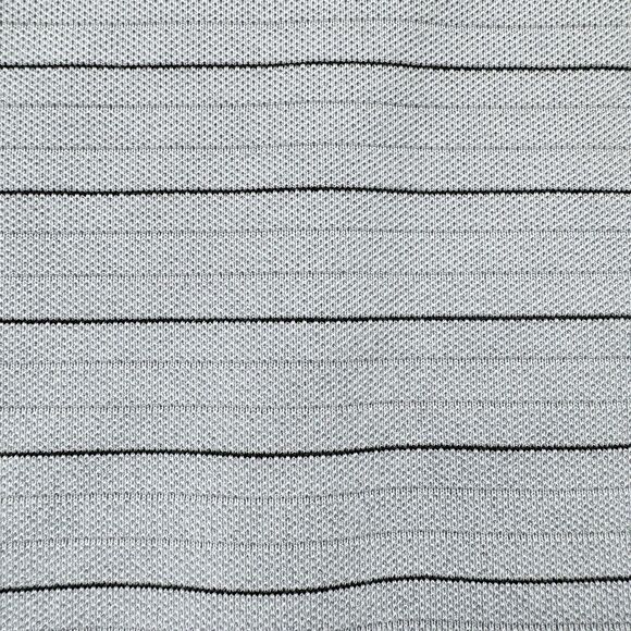 Lululemon Polo Shirt Men L Gray Stripe Evolution Performance Golf Short Sleeve - Picture 11 of 12